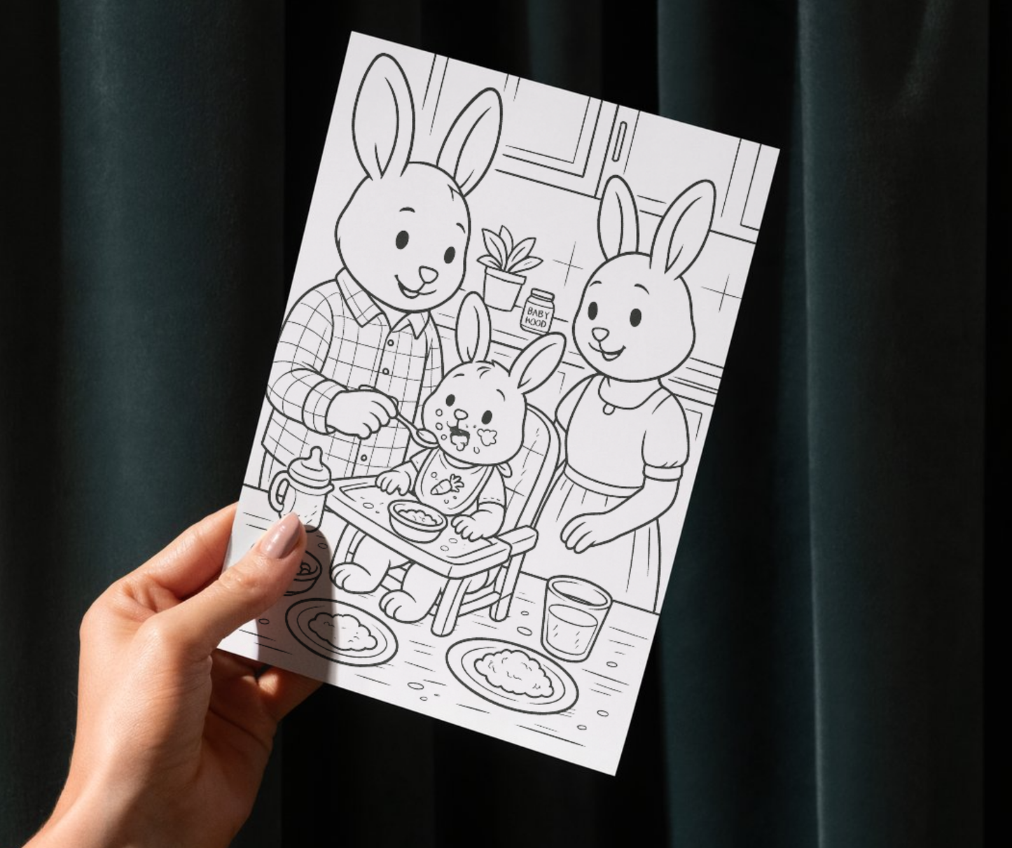 The Cozy Life of Bunnies: A Coloring Journey (eBook)