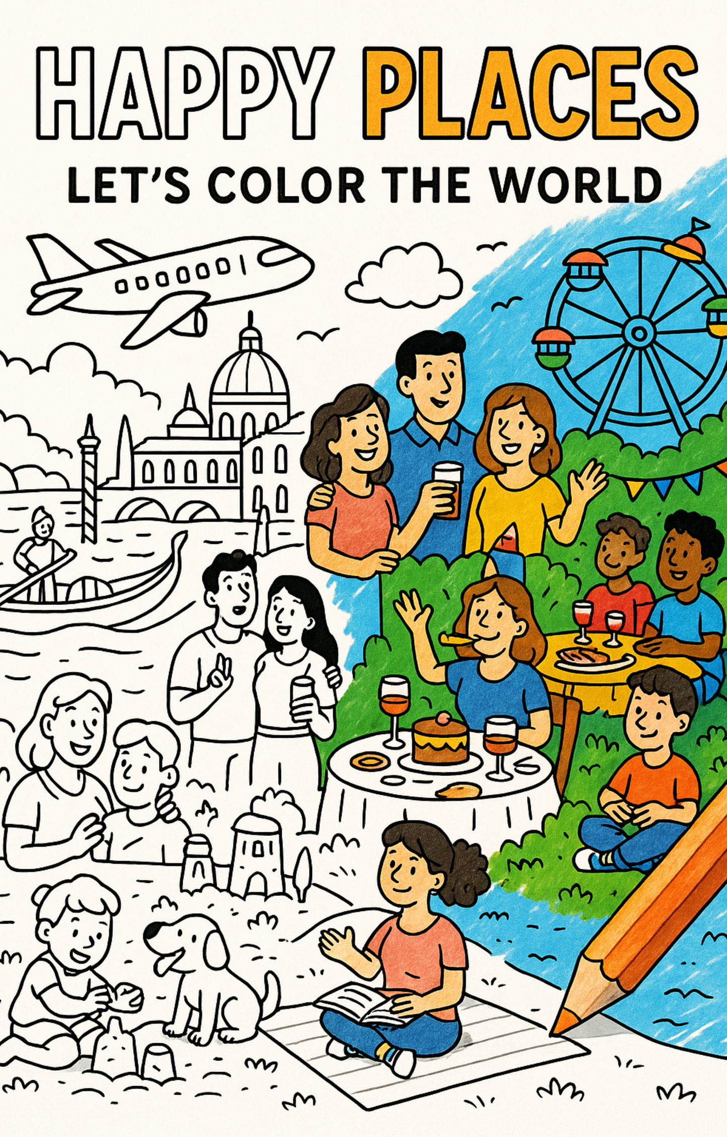 Happy Places: Let's Color the World (eBook)