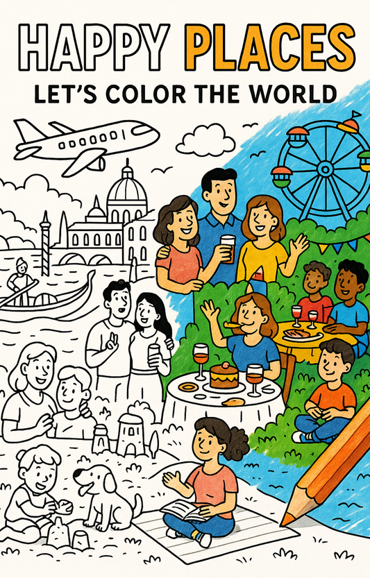 Happy Places: Let's Color the World (eBook)